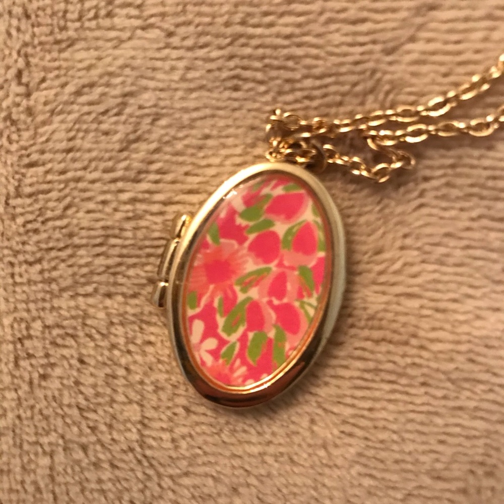 Lilly Pulitzer Printed Locket necklace